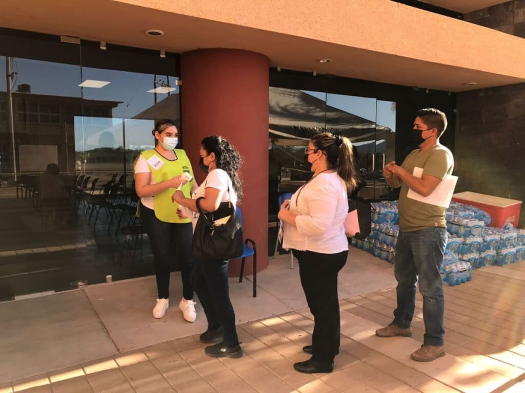 Proceso de aplicación de vacunas CanSino en Guaymas