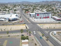 Imágen aérea de calles de Hermosillo.