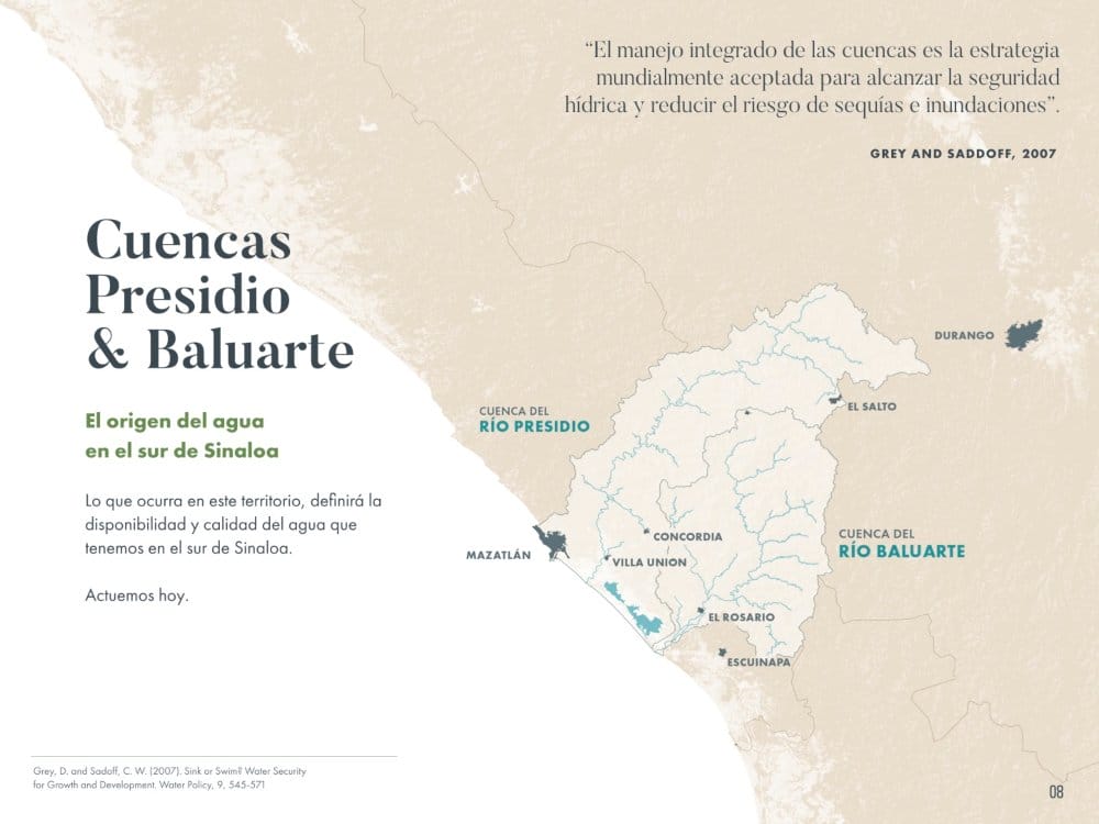 Cuencas hodrológicas en Sinaloa