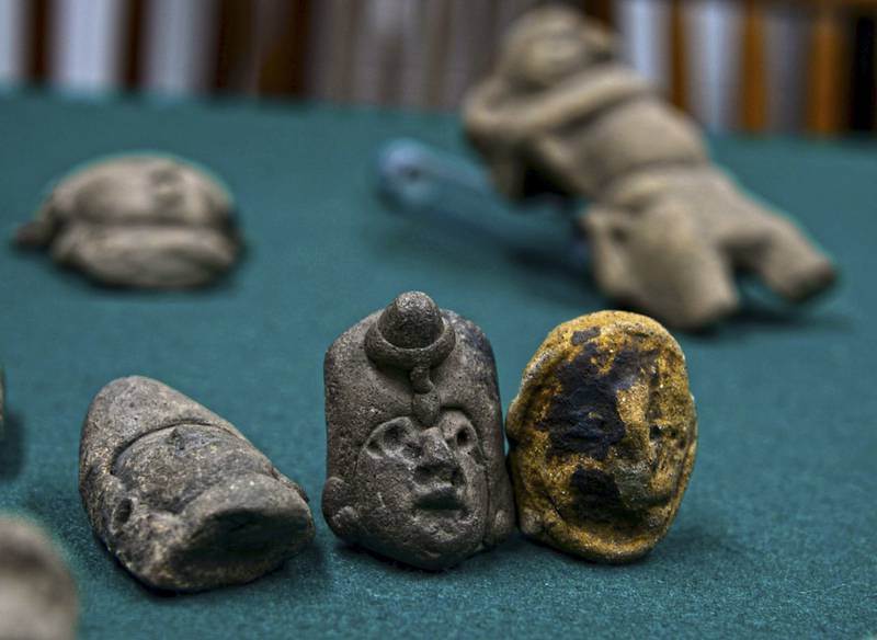 Piezas arqueologicas encontradas en Tijuana parte del trafico ilegal