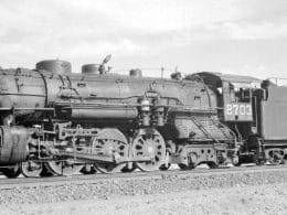 Ferrocarril Sonora-Baja California en foto blanco y negro
